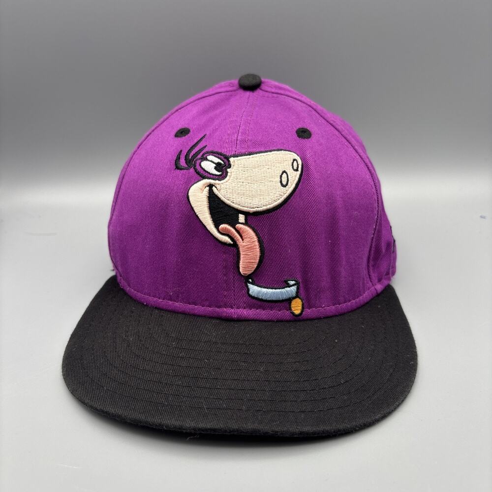 New Era Hanna Barbera Flintstones Dino Hat Cap 9FIFTY Snapback Purple
